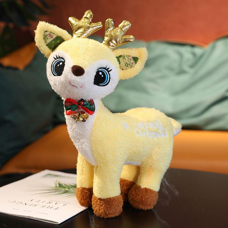 

Christmas Elk Doll Plush Toy Children Boys Girls Gifts Home Ornaments Pillow жовтий