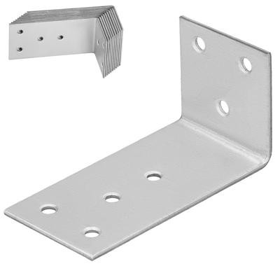 Kotarbau® Carpenter's Angle Construction Connector Stainless Steel Galvanized 40 X 80 X 40 Mm Set Of 12 Pcs