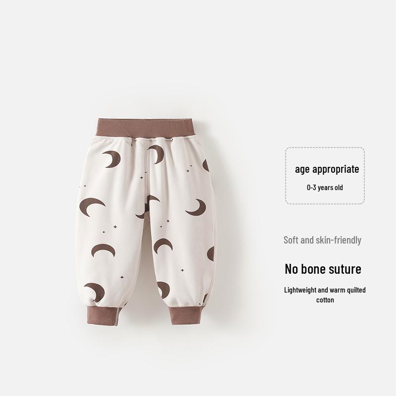 Girls' Baby Cotton Sweatpants - Thin, Casual, Versatile, Perfect for Toddlers in Autumn and Winter Sports.