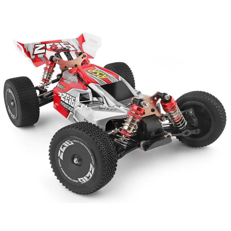 Wltoys 144001 1/14 2.4g 4wd მაღალი სიჩქარით რბოლა Rc მანქანის ავტომობილების მოდელები 60კმ/სთ (საბაჟო პაკეტი) არანაირი ფერი