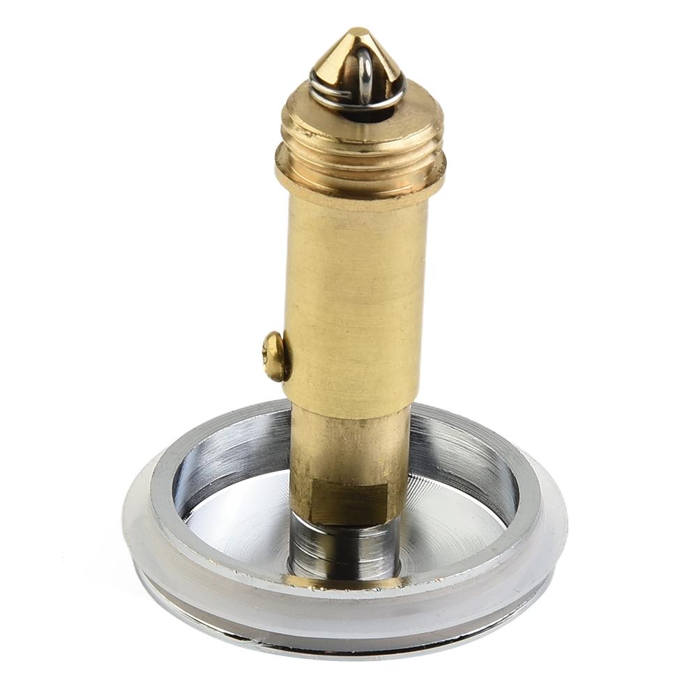 Basin Tap Waste Replacement 38mm Chrome Sink Push Button with Spring Mechanism