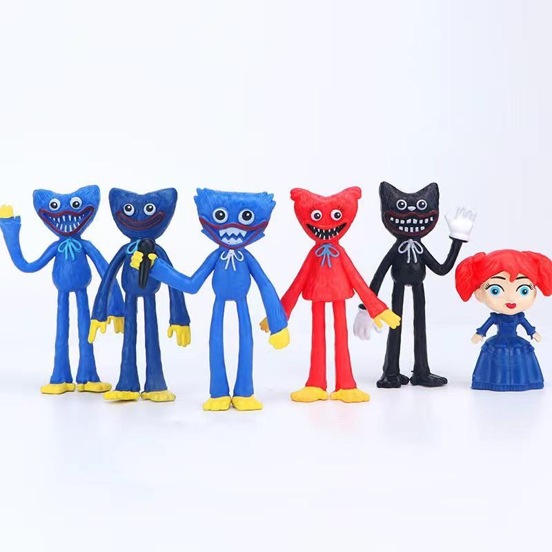 

Фигурки Poppy Playtime Хагги Вагги Модель Дисплей Игрушки Топпер Детский Подарок Набор 6/8 шт. 6pcs