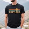 Portland TShirt Oregon Tshirt Portland Souvenir Clothing West Coast Shirt Men Women Fashion Casual Crewneck Cotton Tee Tops