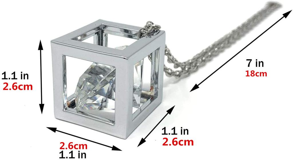 Car Pendant Mirror Decoration Car Interior Crystal Hanging Ornament Charm