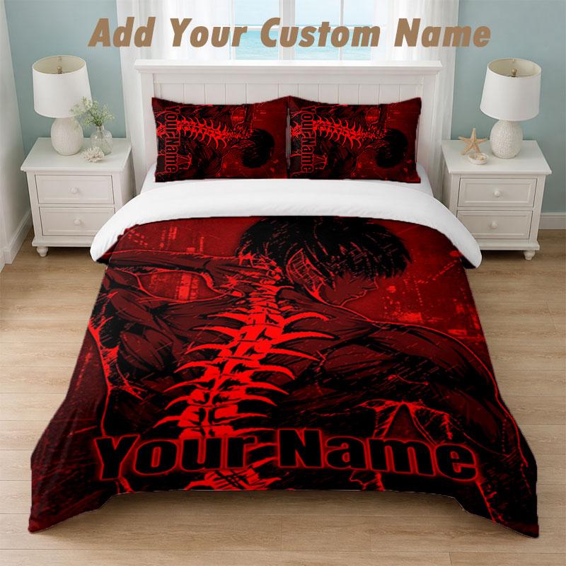 Bedding Set 1 Duvet Cover 2 Pillowcases Tokyo Ghoul Print Soft Bed Linen Bedroom Decor