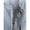 Corneliani CC COLLECTION CORNELIANI Blue Cotton Linen RESCA52 Field Jacket Jacket 52 blueUsed