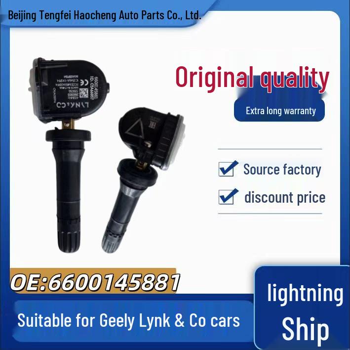 OE: 6600145881 Tire Pressure Sensor for Select Lynk & Co and Geely Models Rubber