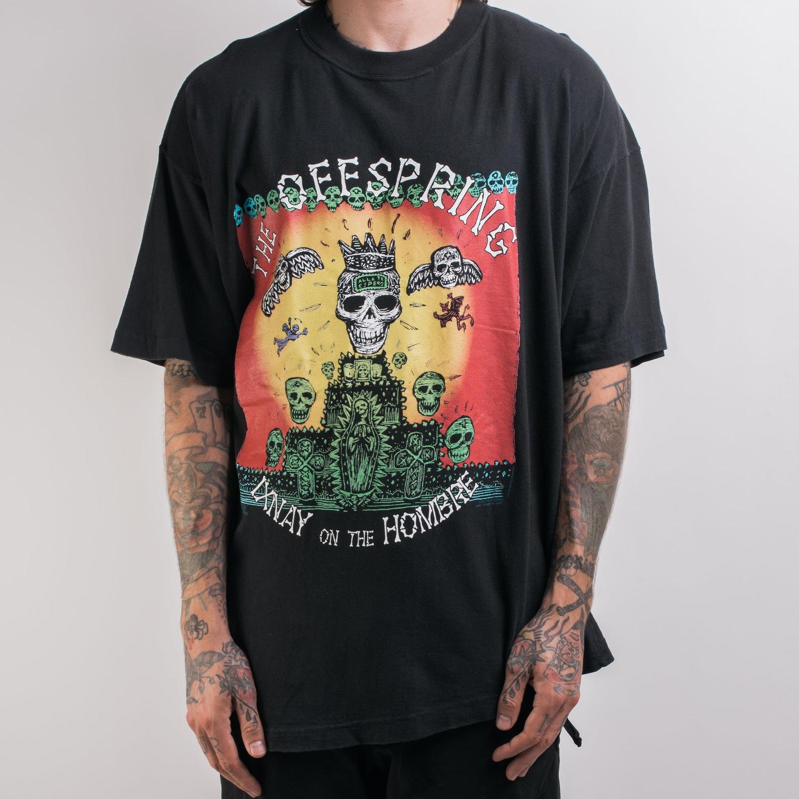 1997 The Offspring Ixnay on the Hombre Cotton Black Unisex T-shirt XXL