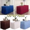 One-piece Table Skirting Rectangular Conference Table Cloth  Banquet Wedding Party
