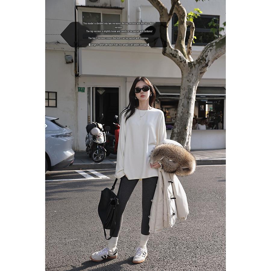 Zhang Beibei Women s Double-Sided Sticky Rice Velvet Long Sleeve Winter Top, 270g #3940J L