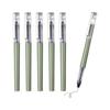 PATIKIL 6 Pcs Liquid Ink Rollerball Pens, 0.5mm Fine Needle Tip, Smooth Writing, Quick-Dry Black Ink, for Office, Note-Taking, Journaling, Avocado