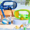 Set Maschera e Boccaglio Occhiali Anti-Appannamento Impermeabili Occhialini da Snorkeling Professionali Protezione UV Bambini Occhiali da Surf Spiaggia