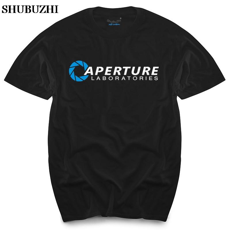 APERTURE LABORATORIES T-SHIRT - PORTAL LABS INSPIRED GAMERS Men's Top Tees Summer Brand Tee-shirts