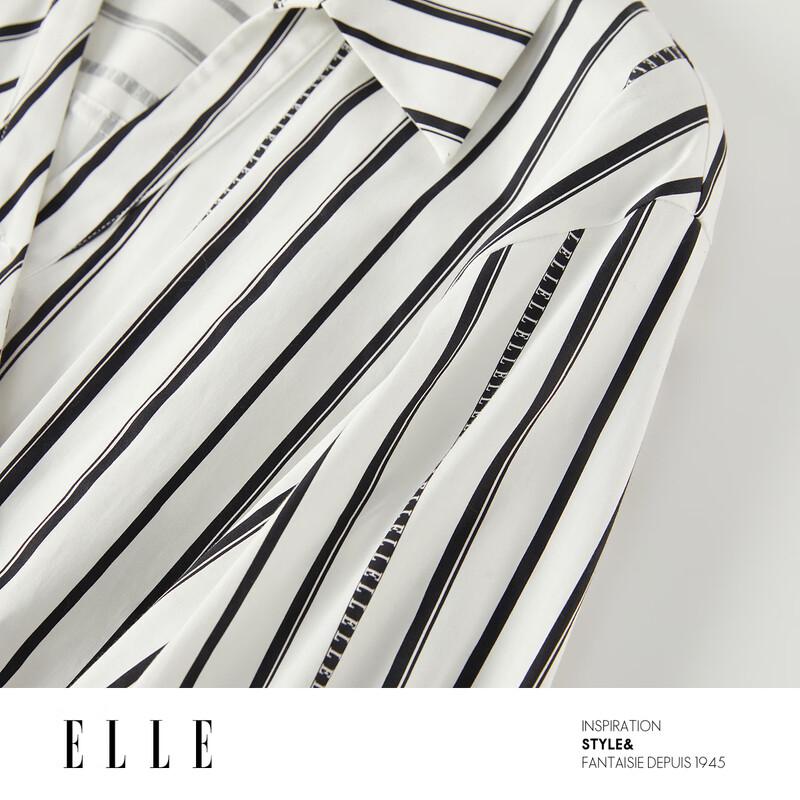 ELLE French Striped Shirtdress