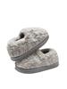 Pantofole Invernali da Uomo 2025 in Peluche di Cotone per Interni/Esterni - Suola Spessa e Tallone Coperto.