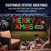 Waterproof Matrix Grid Lights RGBIC LED Christmas Curtain Light LED Fairy Lamp  Garden Decor