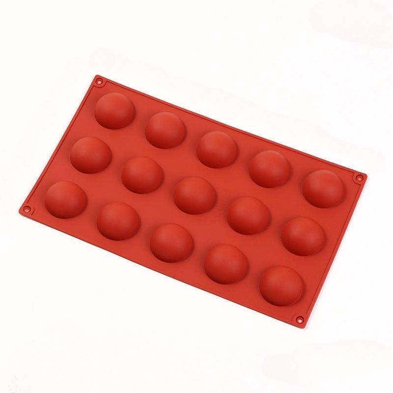 6/15/24Holes Half Sphere Silicone Molds DIY Baking Half Ball Chocolate Candy Cake Mold Baking Tray Pastry Molds Kitchen Tools