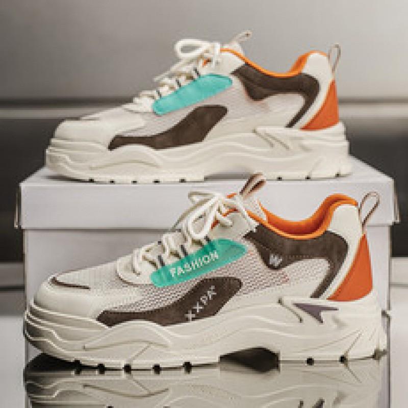 Herrenschuhe 2025 Sommer neue Studenten Mesh atmungsaktiv vielseitig Sport- und Freizeitschuhe Herren dicksohlige verschleißfeste Dad-Schuhe