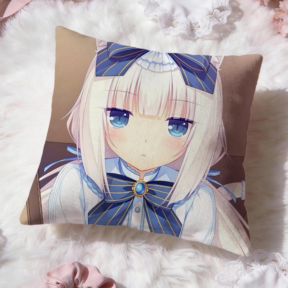 cute game n-Nekopara Cushion Cover Premium Comfort Reversible Pillow Cove -Two in One Design for Any Room & Car Interior
