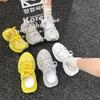New Daddy Shoes Women's Straps Spider-Man Baotou Half Slippers Sandals Sneakers Casual Shoes