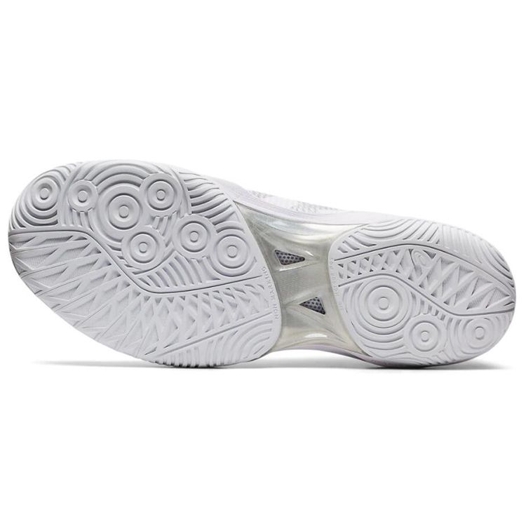 Asics Gel-Hoop V12 Round Toe Fabric Synthetic Leather Low-Top Basketball Shoes Unisex sneaker White Silver 1063A021-101