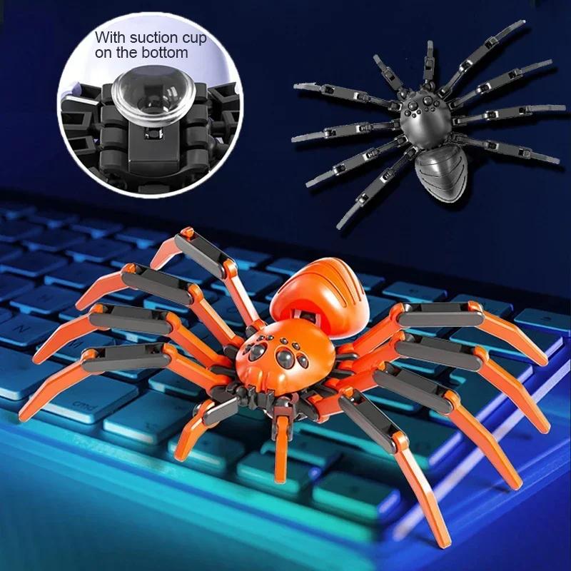 Multi-jointed Movable Robot 3d Printed Spider Toys With Suction Cup Gift Christmas Decompression Implement