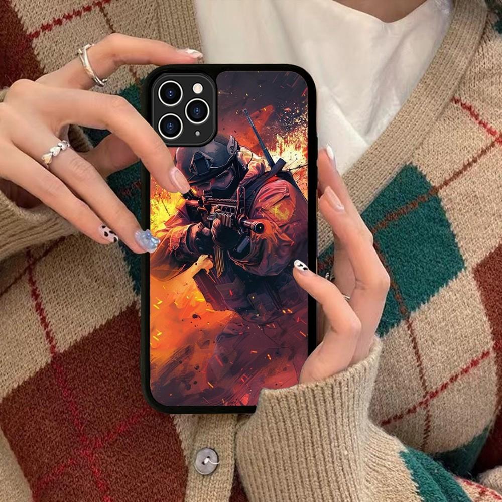 C-Counter-Strike CS Game Phone Case Silicone PC+TPU For For IPhone 11 12 13 14 15 16 Plus Pro Max Cover