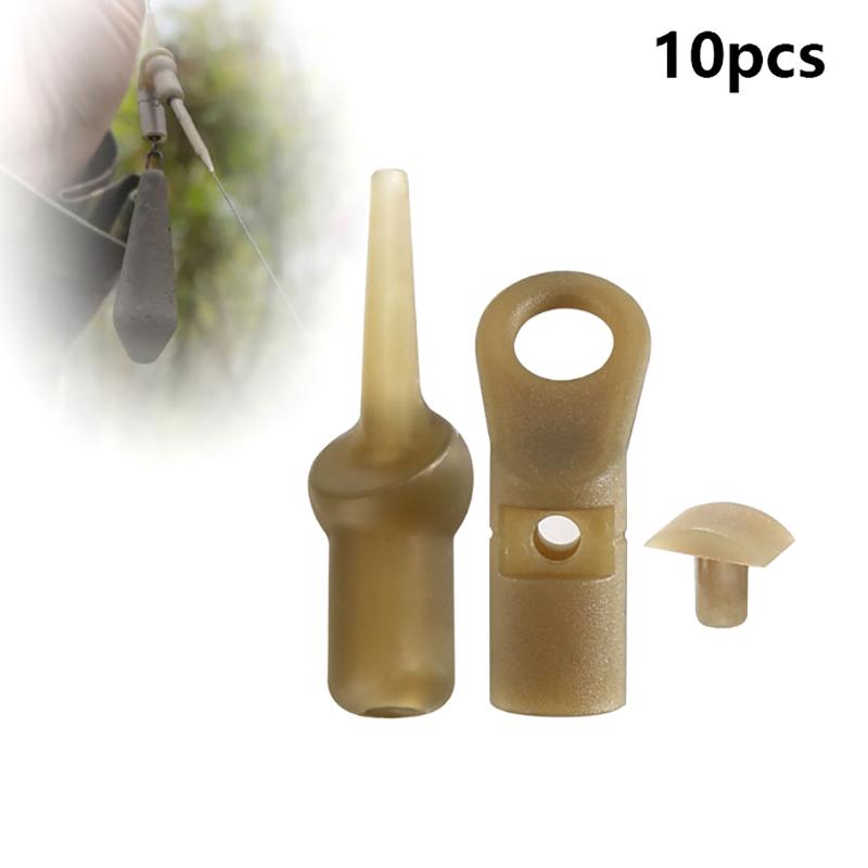 10Pcs Carp Fishing Tackle Set Helicopter Rig Accessories Sleeve Lead Clip Hair Rig Fishing