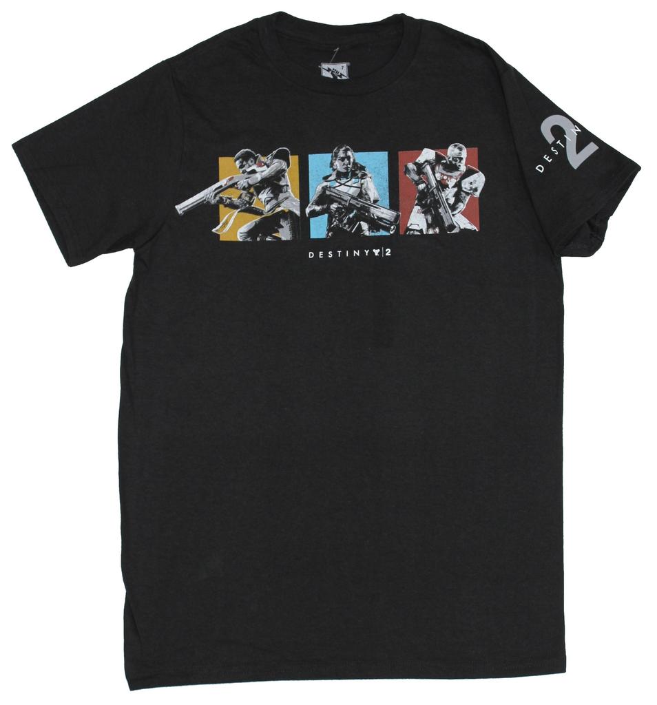 Camiseta para Hombre de Destiny 2 - Imágenes de Cajas de Personajes Coloridas