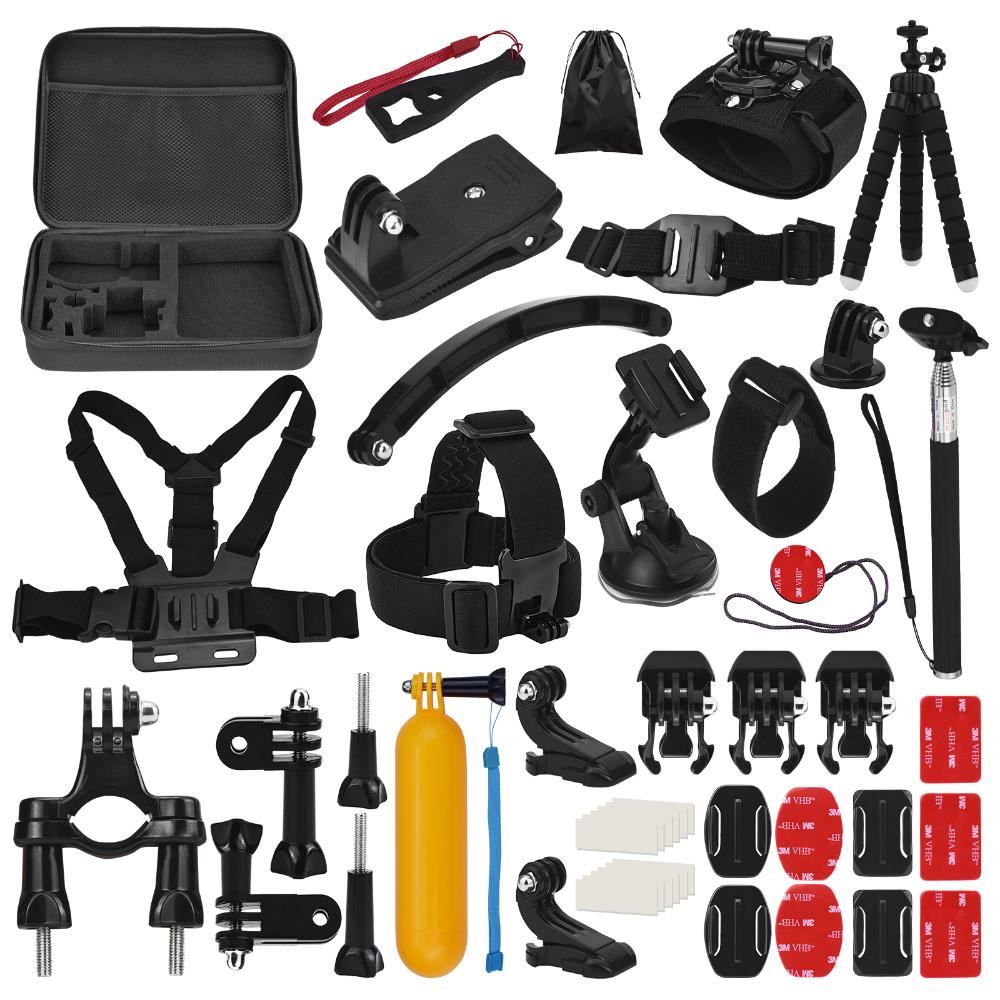 

PALO 50-в-1 Комплект аксессуаров для экшн-камеры Набор аксессуаров для спортивной камеры Замена для GoPro DJI Action XIAOMI As the picture show