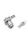 1pc Zinc Alloy H Slide Chute Lock with Key for Jewellery Wine Showcase Cabinet Door Glass Push Furniture Hardware