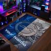Crystal Velvet Rug Brighton & Hove Albion Football Print Custom Name Text Floor Mat Home Decor