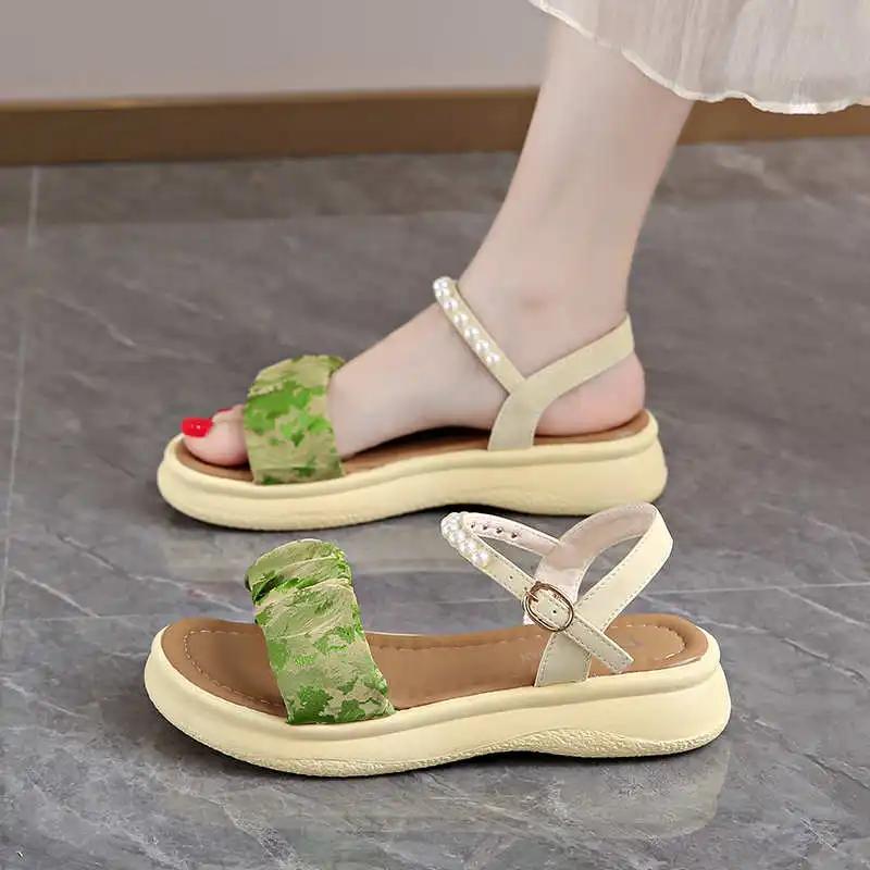 Fashion Thick Heeled Playform Shoes Luxury Women Slippers Flip Flops For Shower Sport Sandals Women Sneakers Low Prices Cheap