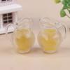 2Pcs Dollhouse Simulation Lemon Orange Juice Beverage Kettle Model Orange Juice Drinks Doll Accessories Decorative Props