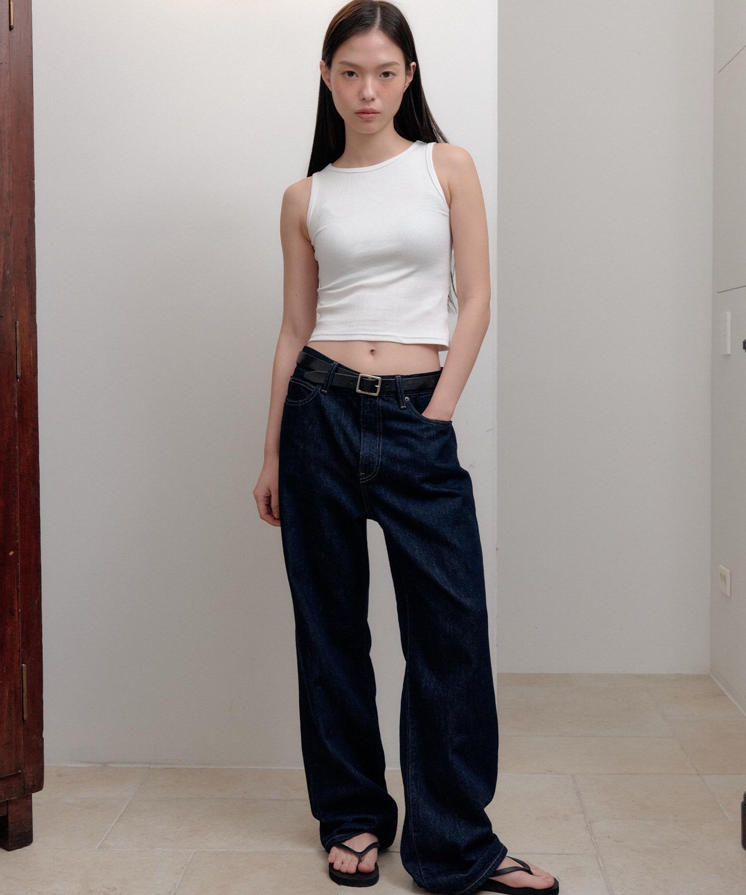 Belle Velle Symbol Sleeveless Top_White 3 Colors
