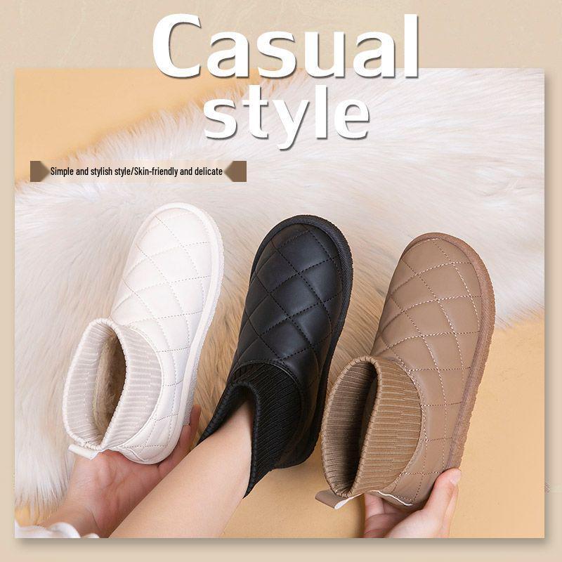 2025 Women's Trendy Winter Round Toe Pull-On Snow Cotton Boots