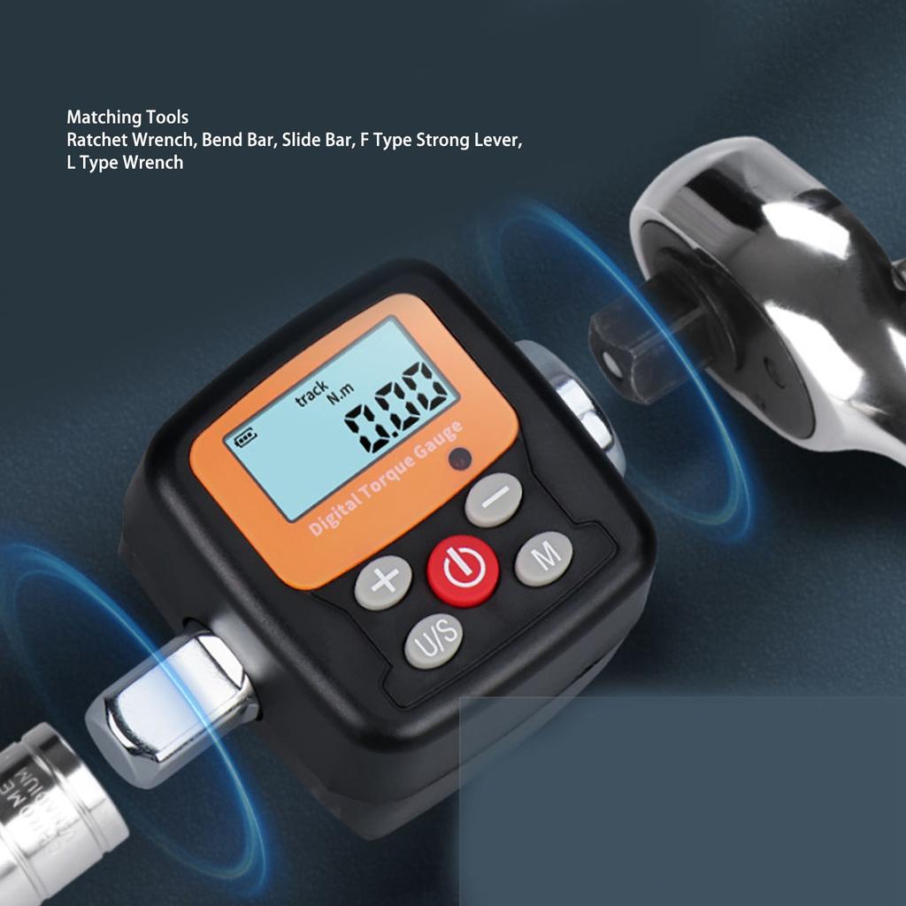 Electronic Torsion Adapter Measuring Meter ZNCG‑30 Digital Torsion Gauge Digital Torsion Gauge with 1/4 Inch Drive 0.9‑30N.m