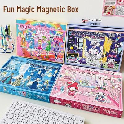 Elsa & Kuromi Dress-Up Magic Magnetic Box with Stickers