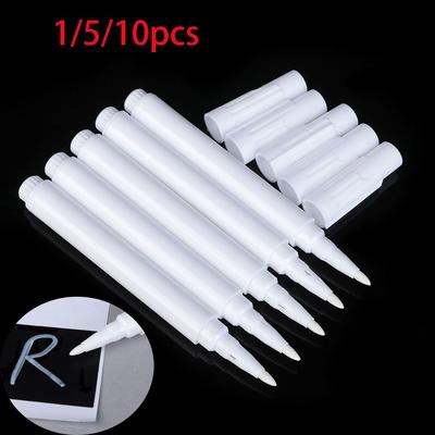 1/5/10pcs Drawing Metal Plastics Glass Windows White Liquid Chalk Pen Marker Chalkboard