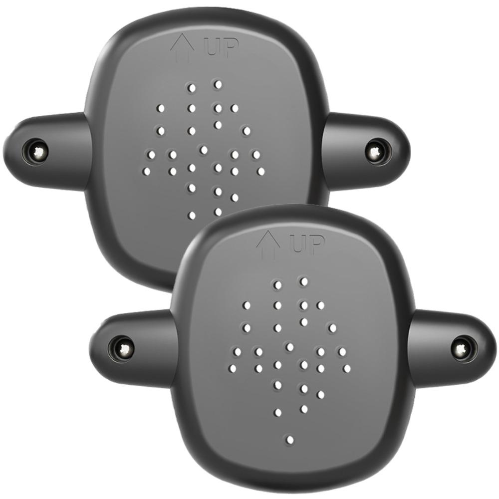 Kit de Montagem de Corrimão de Escada de 2 Peças em ABS Base de Montagem de Corrimão de Porta Compatível com Pilares Redondos/Quadrados de 2-3,5 polegadas