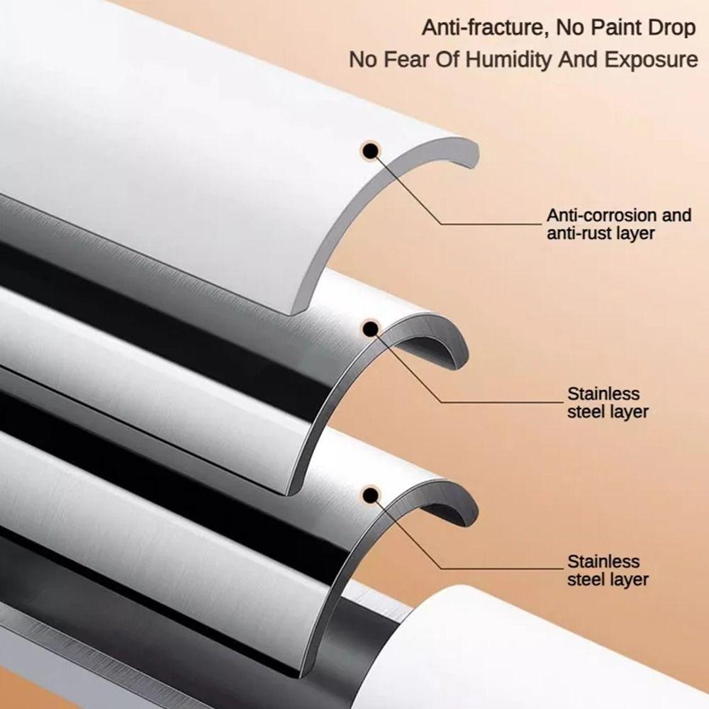 1Pcs No Punch Nail-free Telescoplc Clothing Rod  for Bedroom Curtain Wardrobe Closet