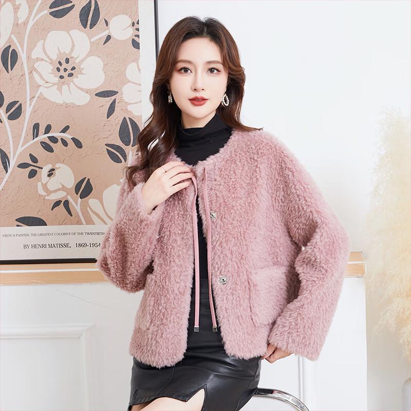 KAISER Women's Petite Fragrance Style Shearling Wool Jacket