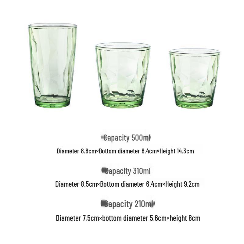 High-Value Drop-Resistant Diamond Acrylic Drinking Cup for Bar or Catering Use