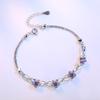 Vintage Silver Plated Bracelet for Women with Blooming Plum Blossom Design Elegant Hand Jewelry