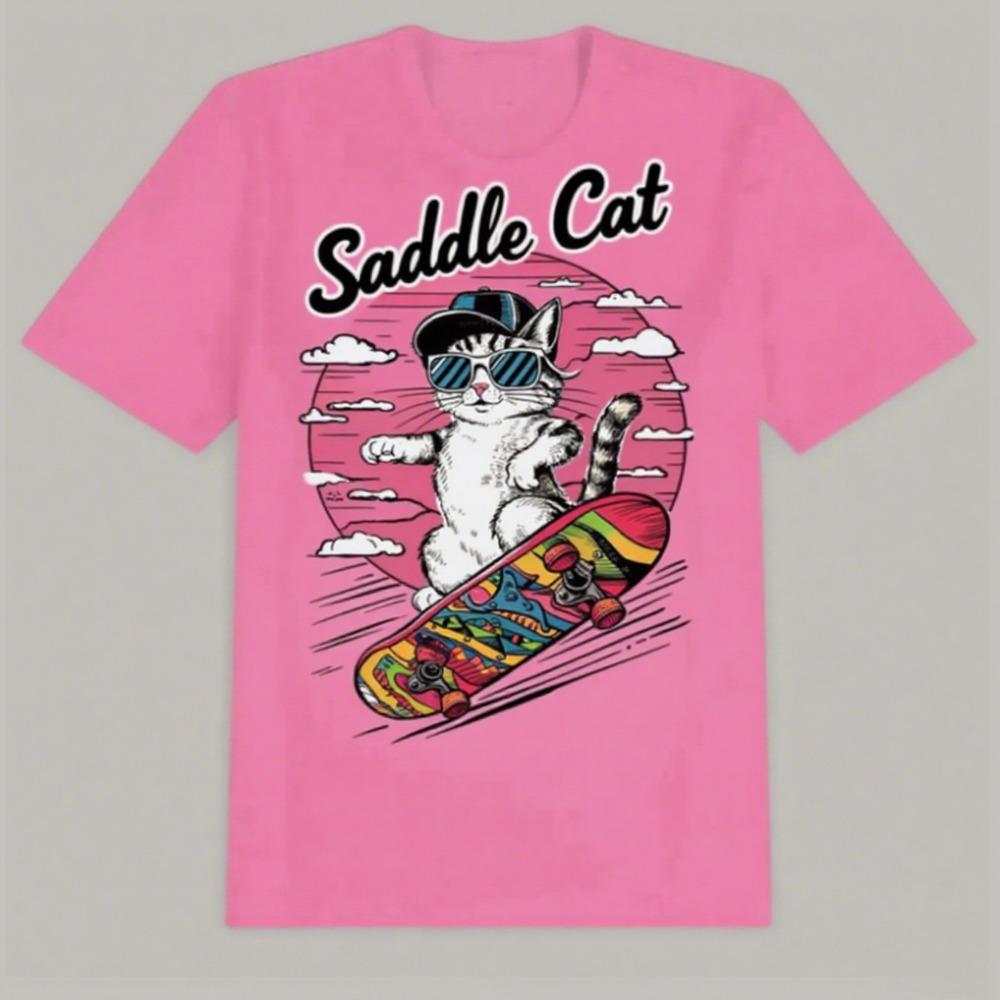 

Cotton Couples High-quality Are Fashionable Casual and High-quality Hot Short-sleeved Street Daily Style Printed Trend T-shirt S