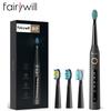 Fairywill Electric Sonic Toothbrush USB Charge FW-507 Rechargeable Waterproof Electronic Tooth Brushes Replacement Heads Adult