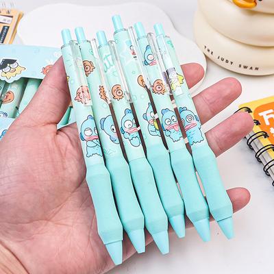 6 Piezas Bolígrafos de Gel de Presión Hangyodon de Dibujos Animados Bolígrafos de Firma Lindos Bolígrafos Suaves de Escritura Duradera Material de Oficina Papelería para Estudiantes Regalo