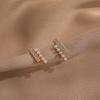 Fashion Retro Metal Geometry Silver Stud Earrings Women's 2023 Earrings Cold Wind Fancy Graceful Earrings