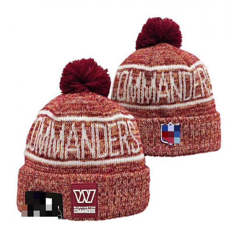 NFL Team Style Knit Beanie Winter Warm Embroidered Fleece Lined Hat Men Women