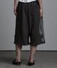 Aejeuyua Sagging Flare Bermuda Pants Charcoal